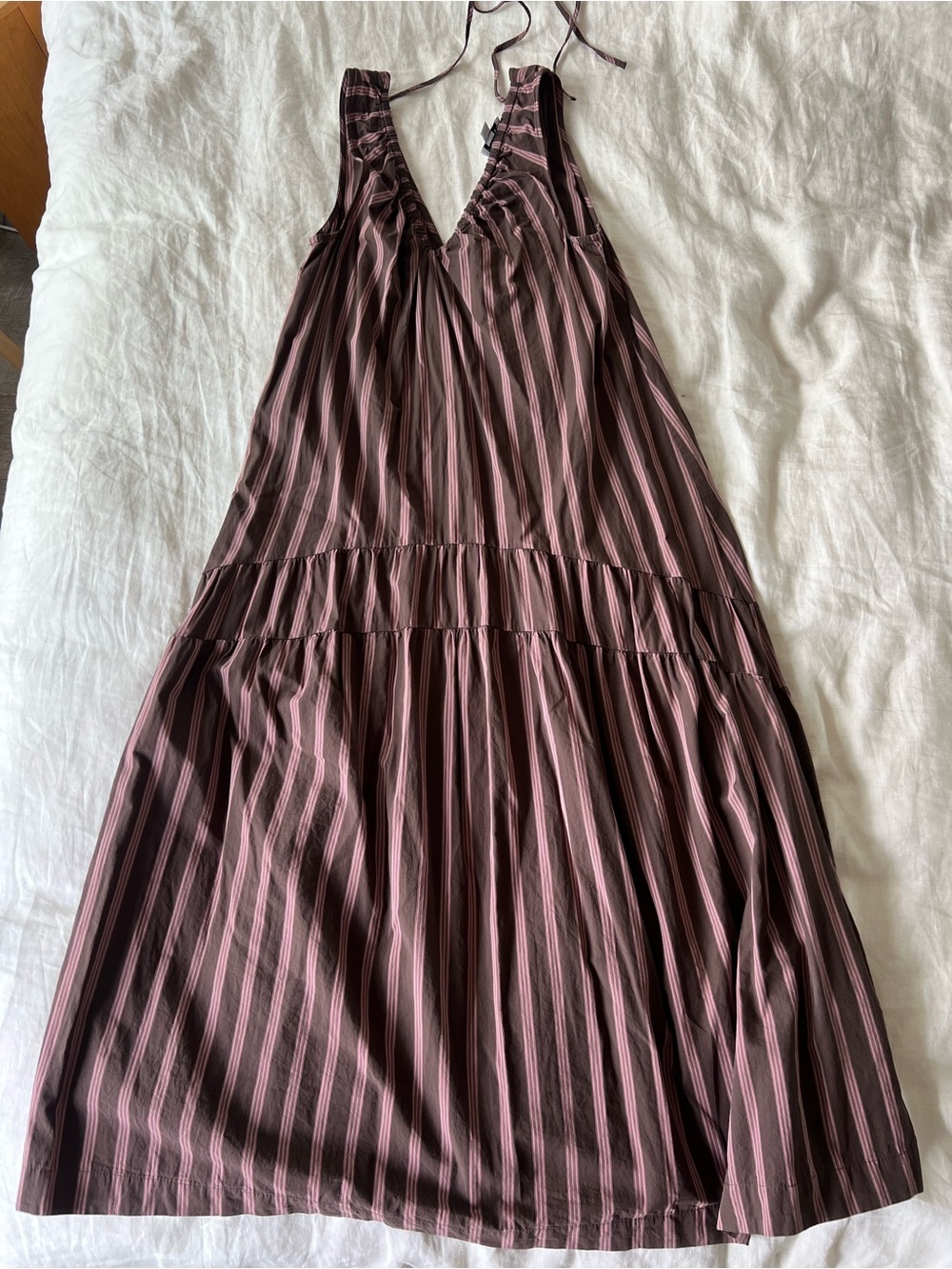 Sleeveless Striped Maxi Dress